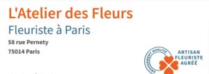 L'Atelier des Fleurs - Paris. meilleurs fleuristes de France