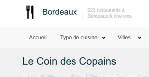 Le Coin des Amis, Bordeaux. Le Coin des Amis, Bordeaux