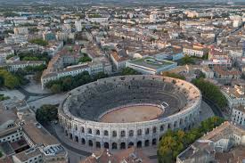 Les Arènes de Nîmes. lieux d'architecture ancienne