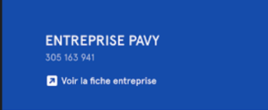 Entreprise Pavy